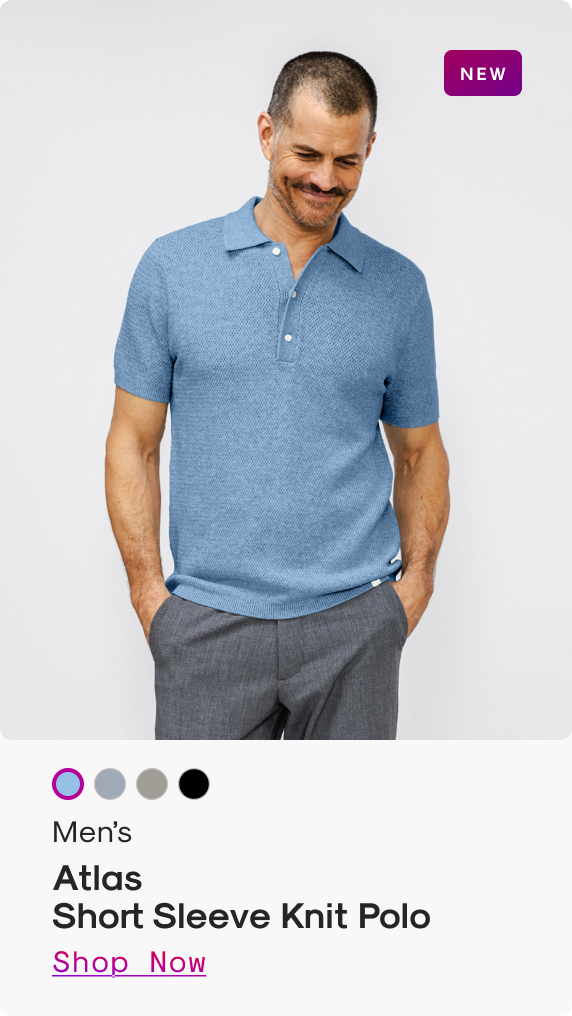 Men’s Atlas Short Sleeve Knit Polo