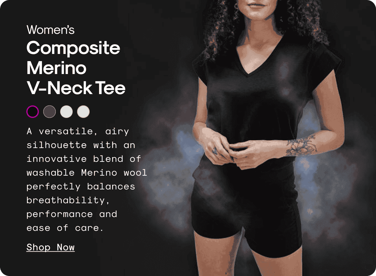 Women’s Composite Merino V-Neck Tee