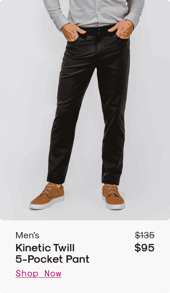 Men’s Kinetic Twill 5-Pocket Pant