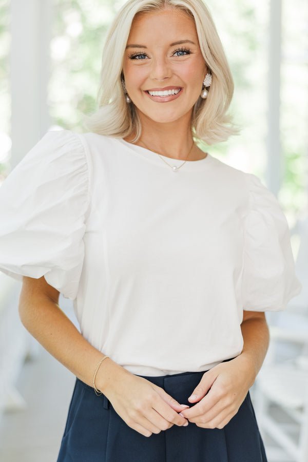 Lovely New Day White Blouse