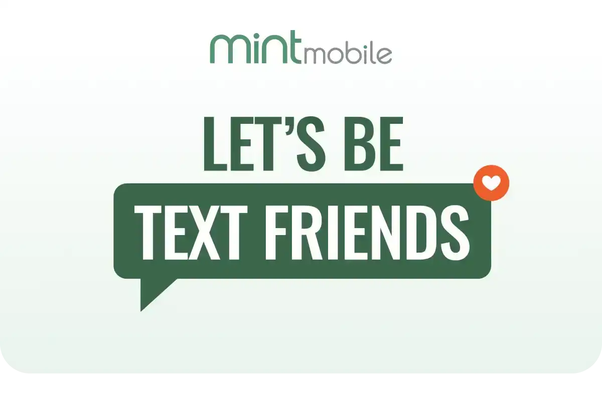 Let's be text friends