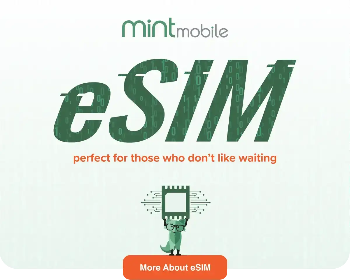 eSIM - perfect for those who don't like waiting