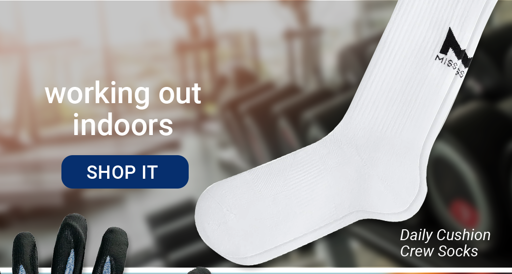 working out indoors Daily Cushion Crew Socks [SHOP IT]