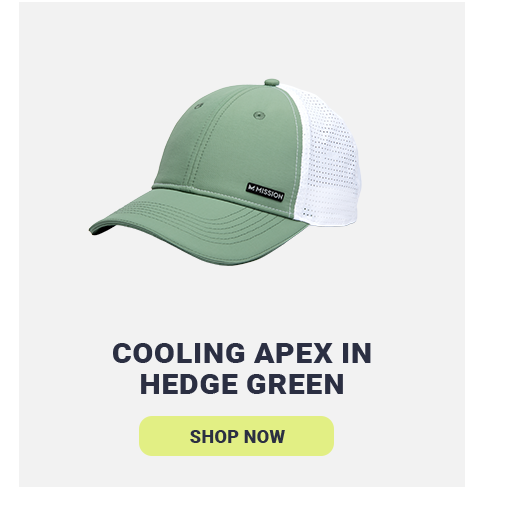 COOLING APEX IN HEDGE GREEN [SHOP NOW]