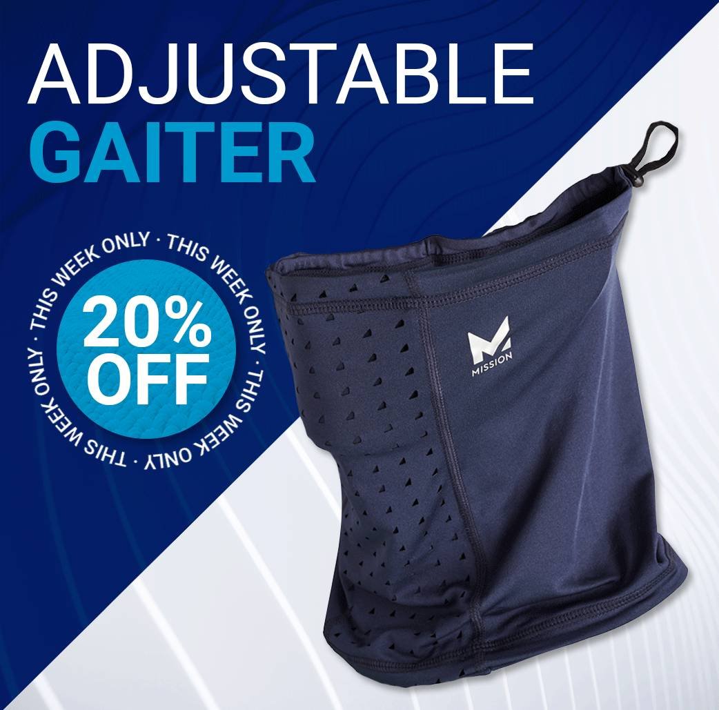 ADJUSTABLE GAITER 20% OFF; Image: Mission adjustable gaiter