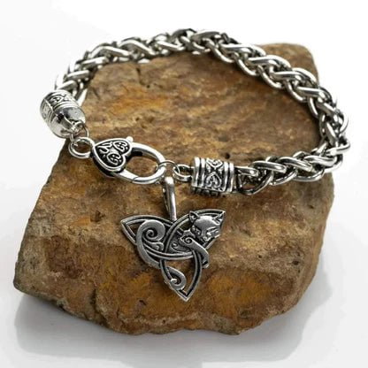 Image of Celtic Cat Triquetra Bracelet