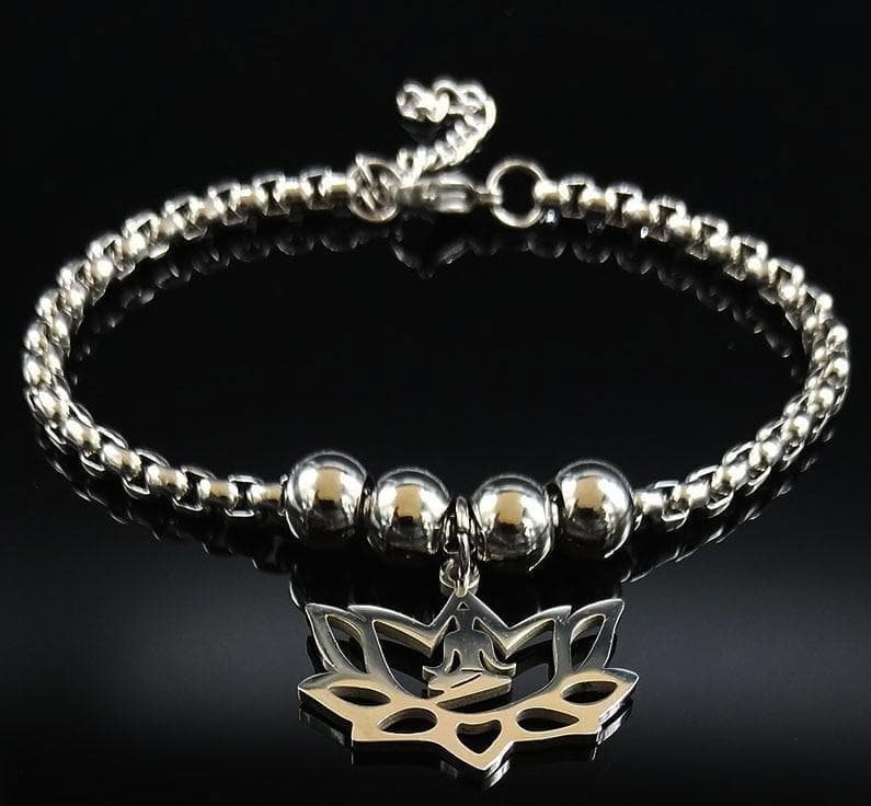 Image of Ancient Egypt Lotus Stainless Steel Bracelet