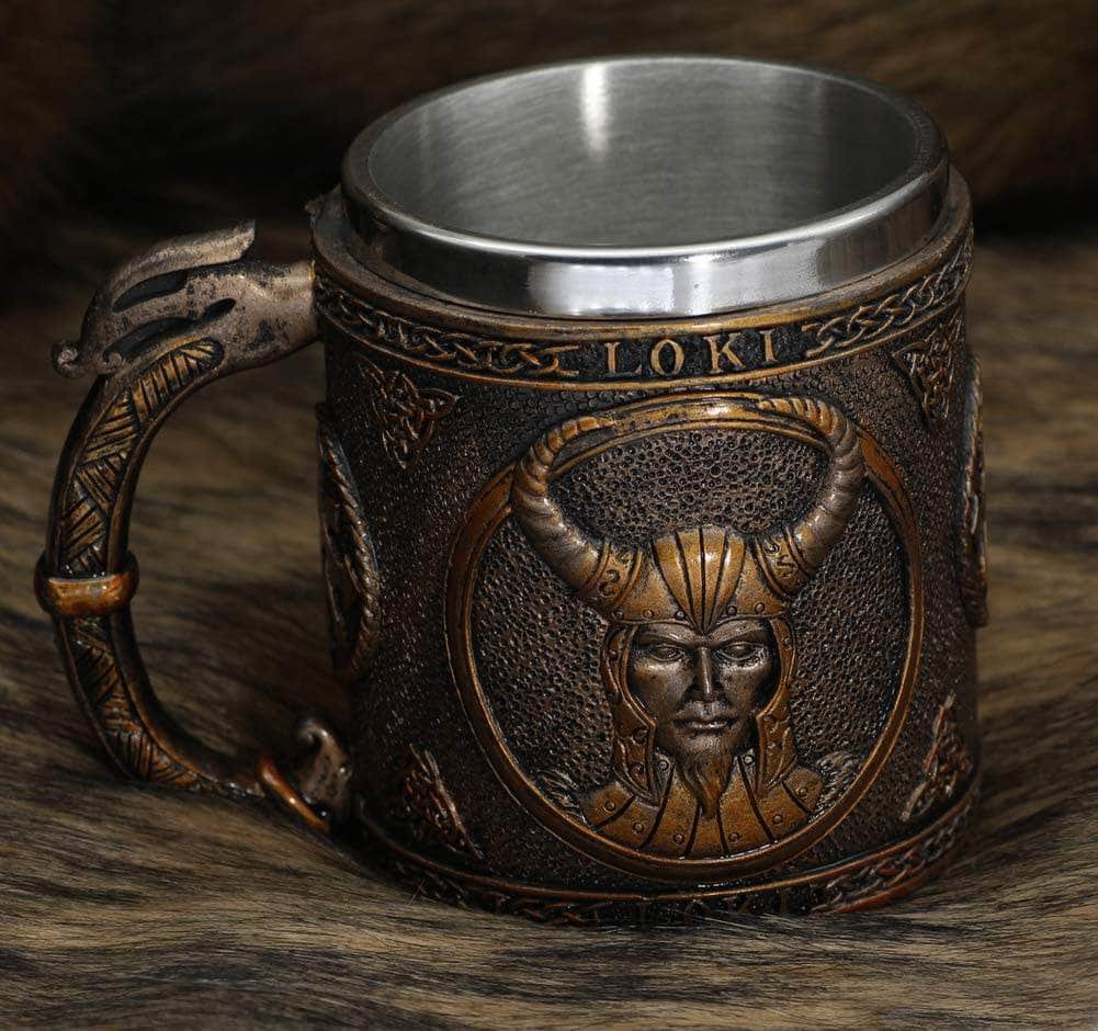 Image of Viking Nordic Loki Stainless Steel Drinking Mug