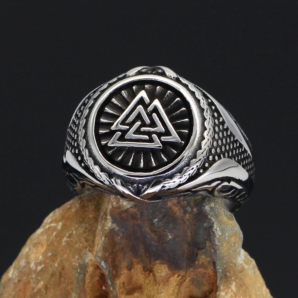 Image of Viking Valknut Knot Stainless Steel Ring