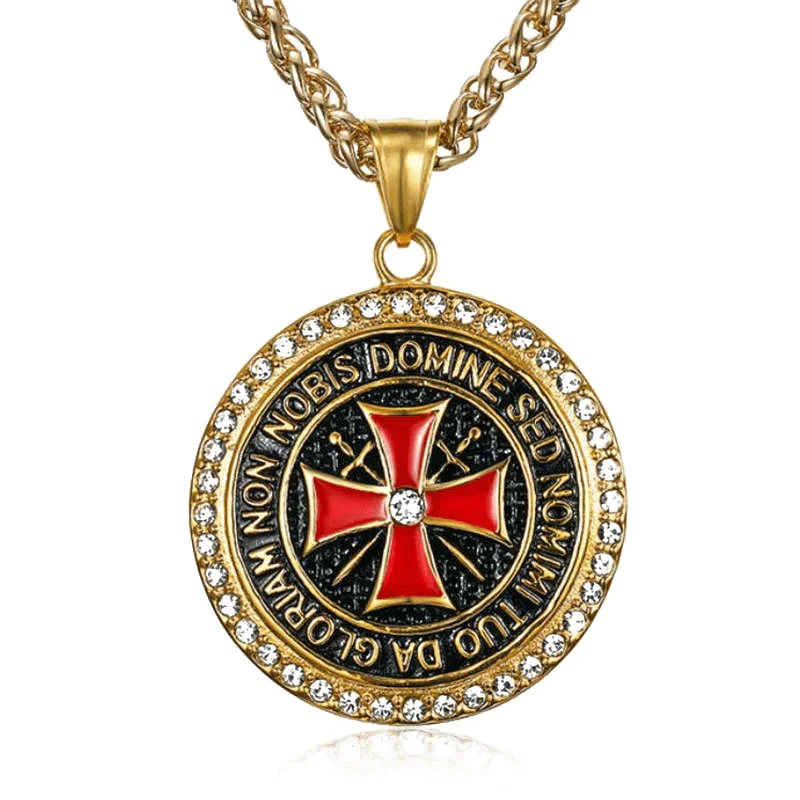 Image of Knights Templar Stainless Steel Necklace
