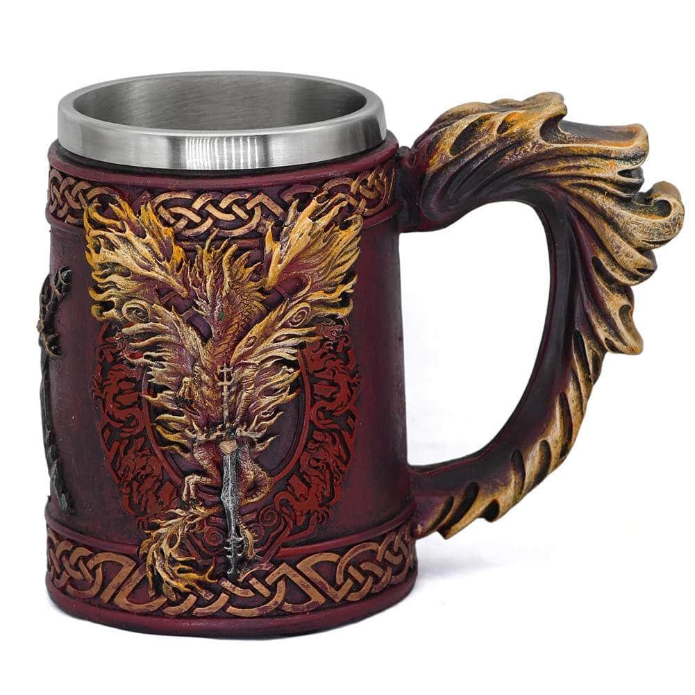 Image of Vikings Hydra Dragon Drinking Mug