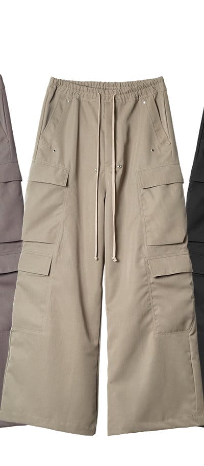 RAVE DOUBLE CARGO PANTS OLIVE