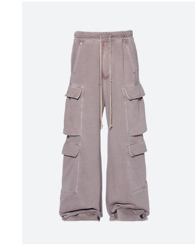 RAVE DOUBLE CARGO SWEATPANTS WASHED MAUVE