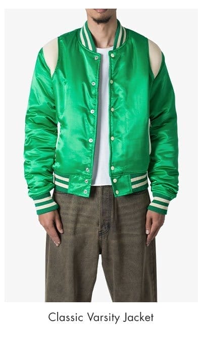 CLASSIC VARSITY JACKET GREEN