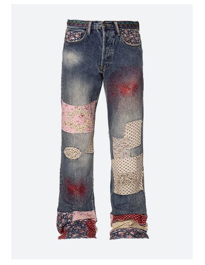 B387 Rugged Flare Denim Multi