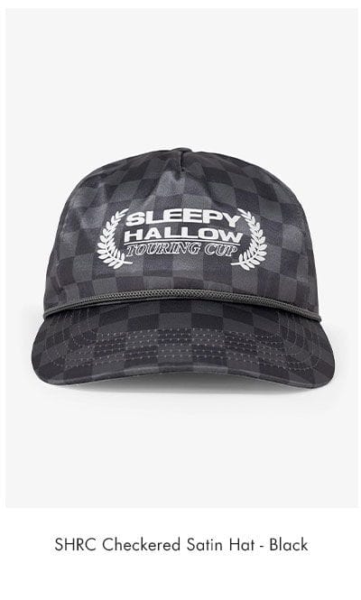 SHRC Checkered Satin Hat Black