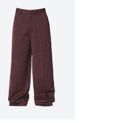 Wide Leg Trouser Pants Red