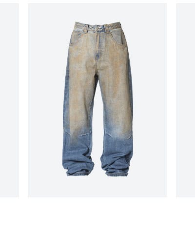 Ultra Baggy Not Washed Vintage Denim Blue