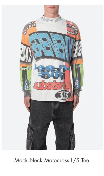 MOCK NECK MOTOCROSS L/S TEE MULTI