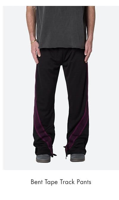 BENT TAPE TRACK PANTS BLACK