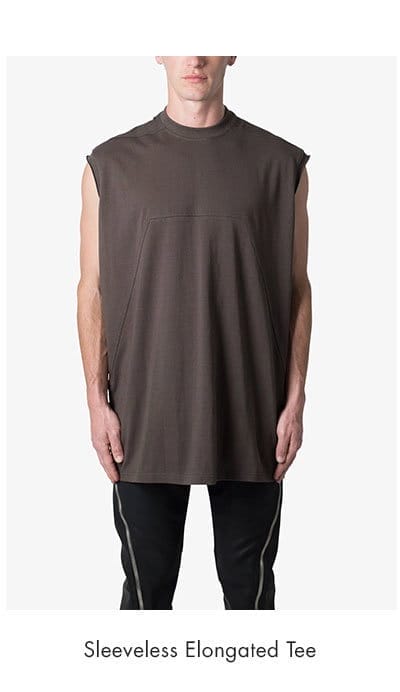 SLEEVELESS ELONGATED TEE