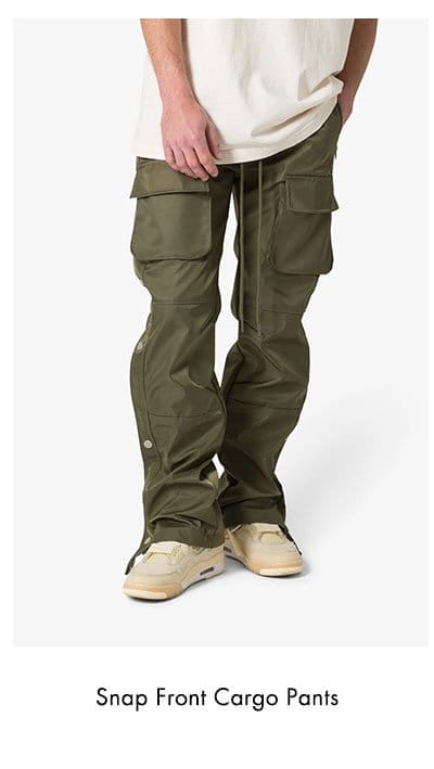 SNAP FRONT CARGO PANTS