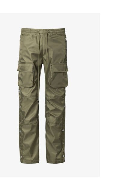 SNAP FRONT CARGO PANTS OLIVE