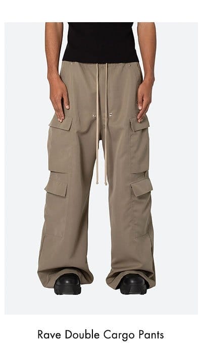 RAVE DOUBLE CARGO PANTS OLIVE