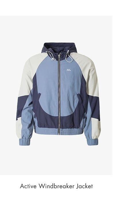 ACTIVE WINDBREAKER JACKET BLUE