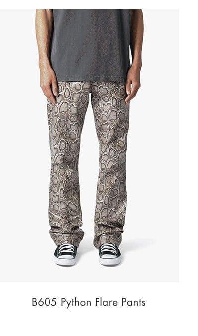 B605 PYTHON FLARE PANTS MULTI