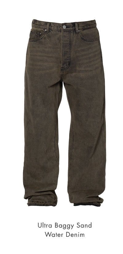 ULTRA BAGGY SAND WATER DENIM KHAKI