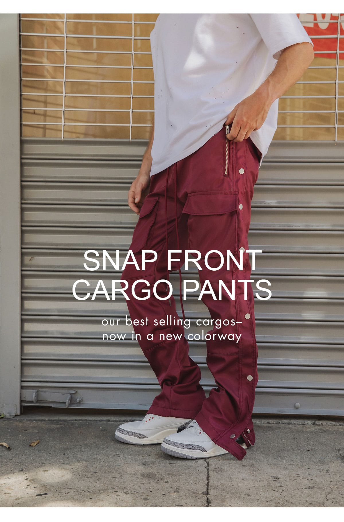 Snap Front Cargo Pants CTA