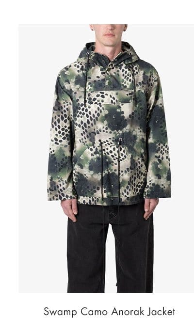 SWAMP CAMO ANORAK JACKET GREEN