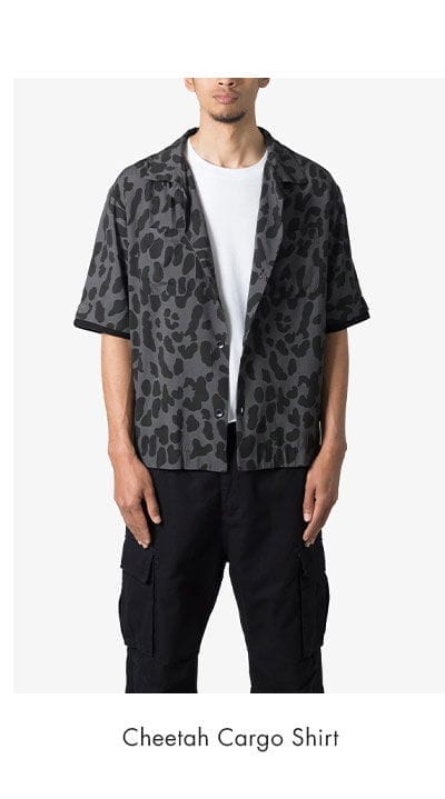 CHEETAH CARGO SHIRT BLACK/GREY