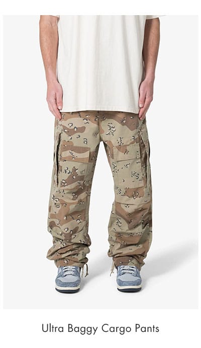 Ultra Baggy Cargo Pants Desert Camo