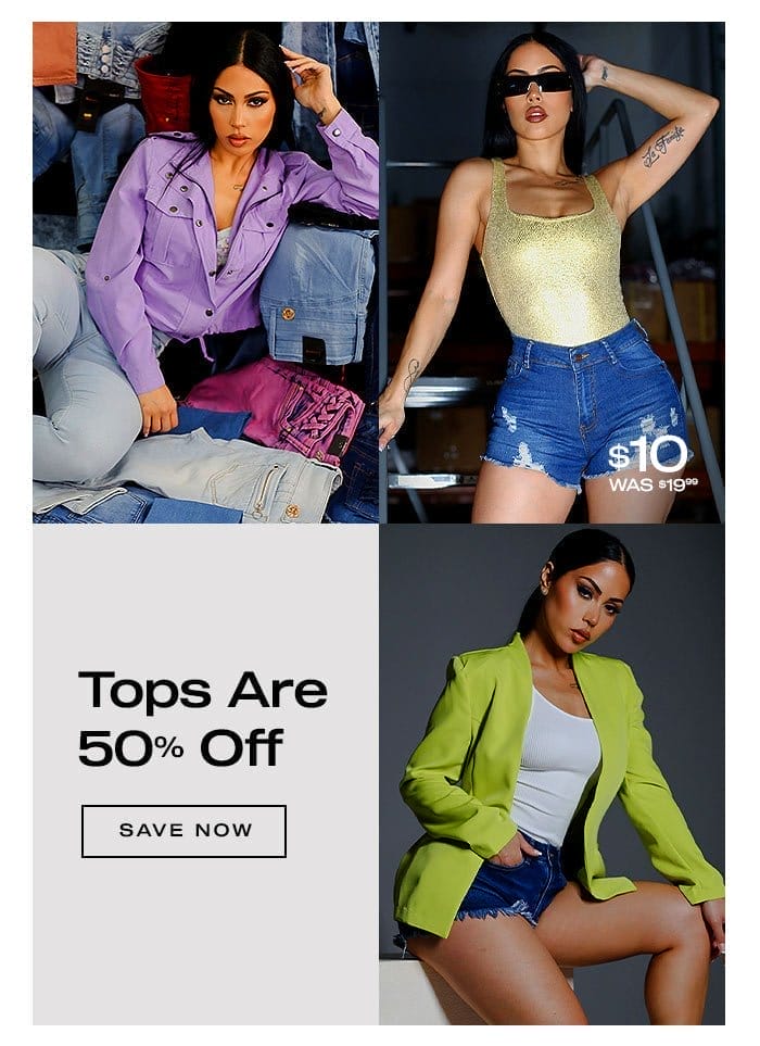 Tops Are 50% Off: Start Saving Now