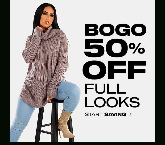 BOGO 50% Off All Outfits Use Code NYE2024