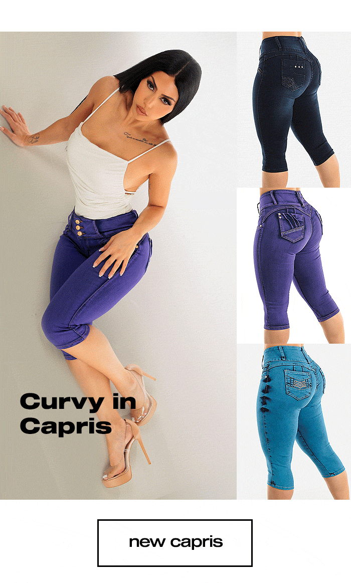 Curvy in Capris Butt Lift Capris