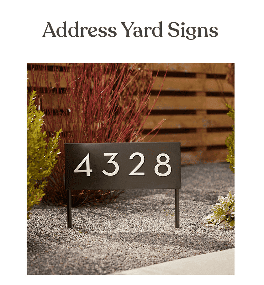 Address Yard Signs