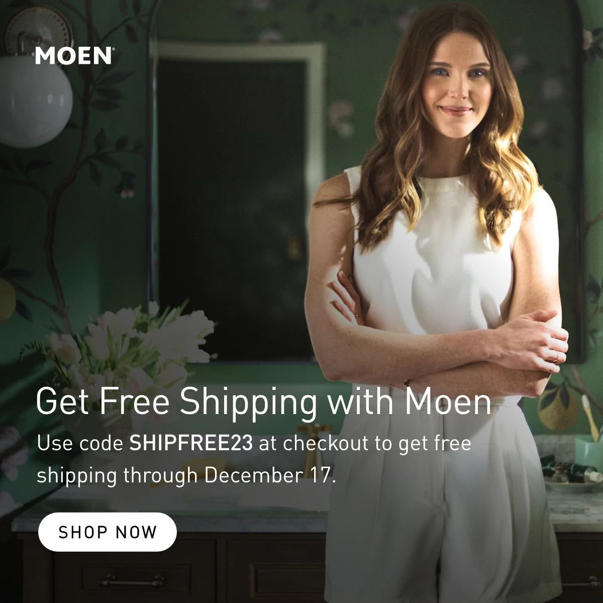 Get Free Shipping with Moen