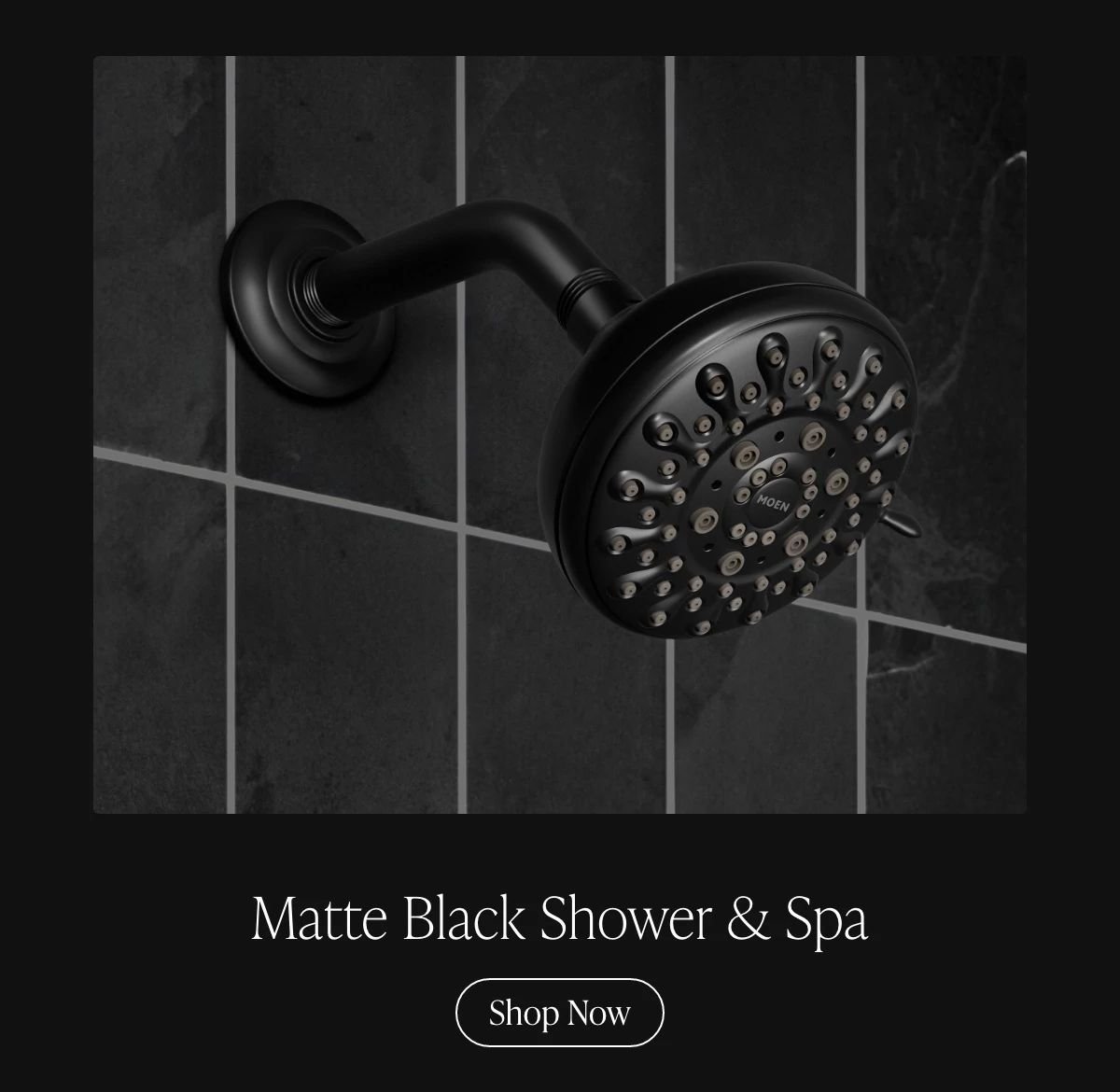 Matte Black Shower & Spa