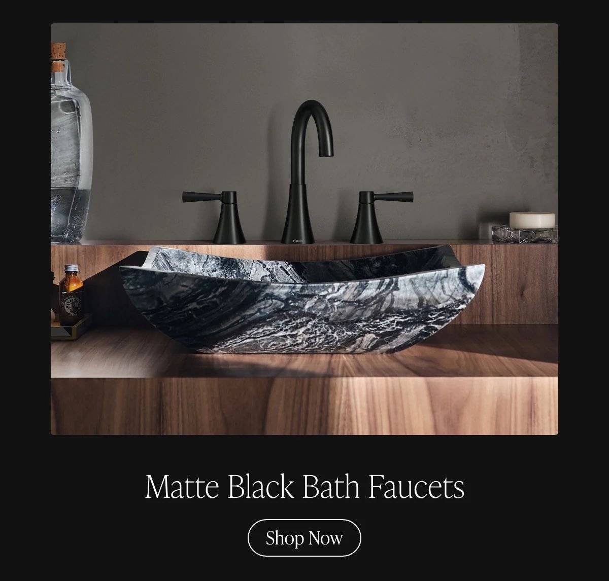Matte Black Faucets