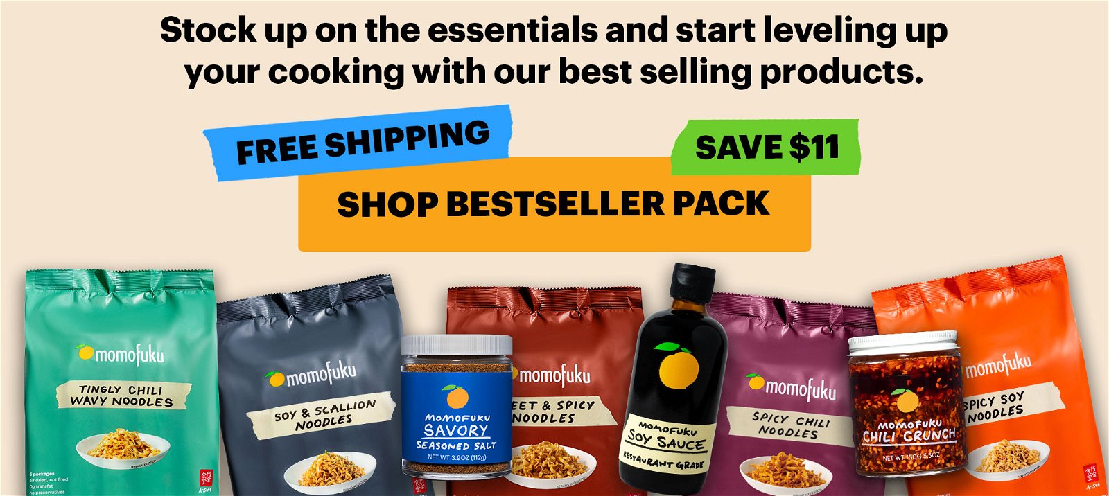 Stock up on the essentials and start leveling up your cooking with our best selling products. FREE SHIPPING, SAVE \\$11, SHOP BESTSELLER PACK
