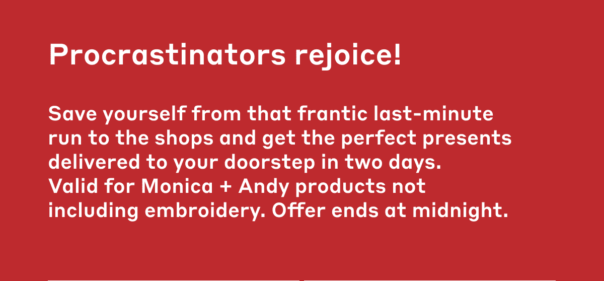 Procrastinators rejoice! Save yourself from the frantic last-minute...