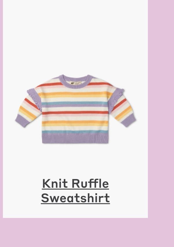 Shop Knit Ruffle Sweatshirt
