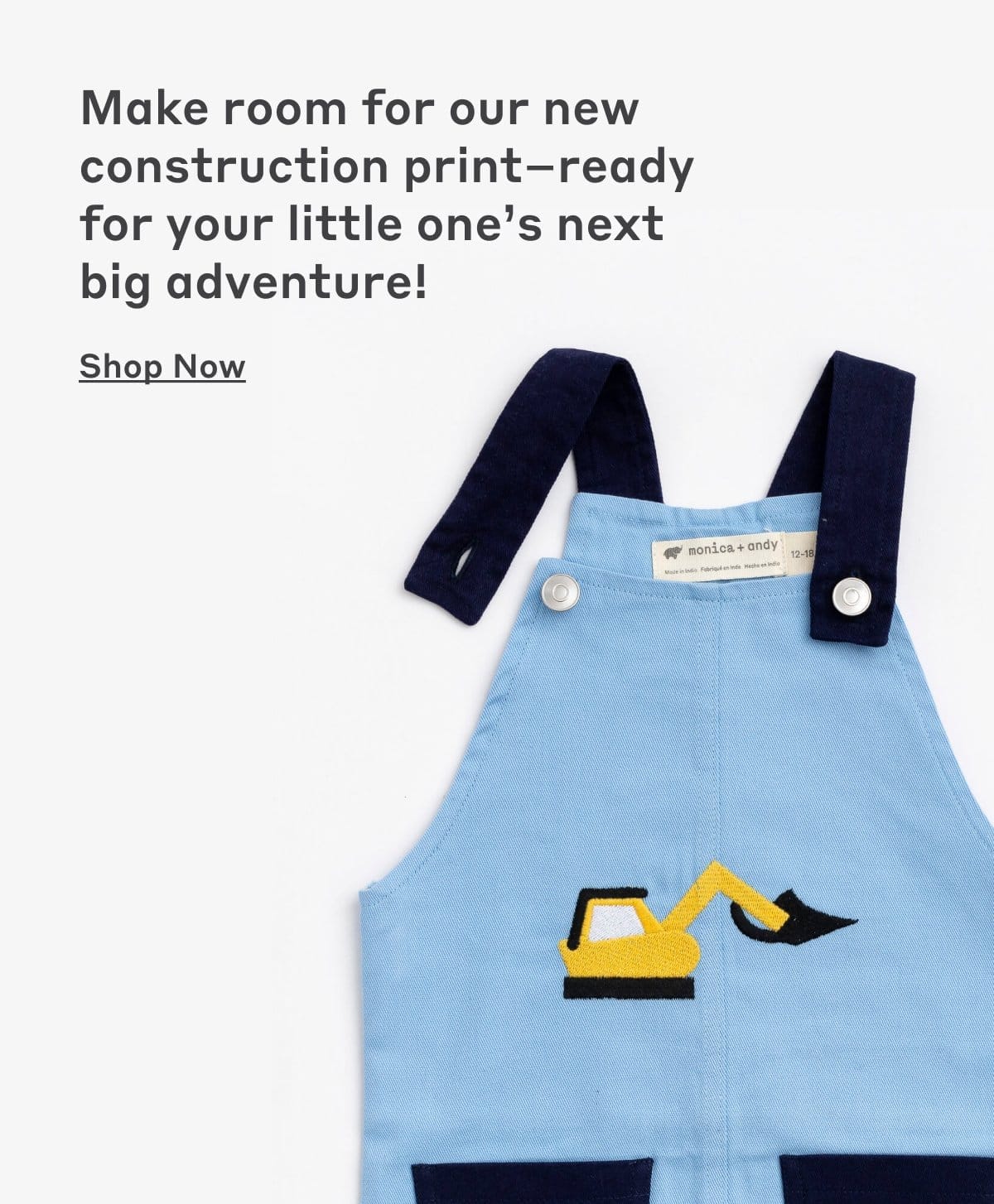 Make room for our new construction print–ready  for your little one’s next  big adventure!