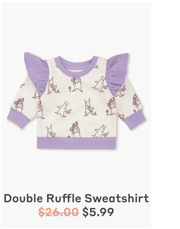 Shop Double Ruffle Sweatshirt