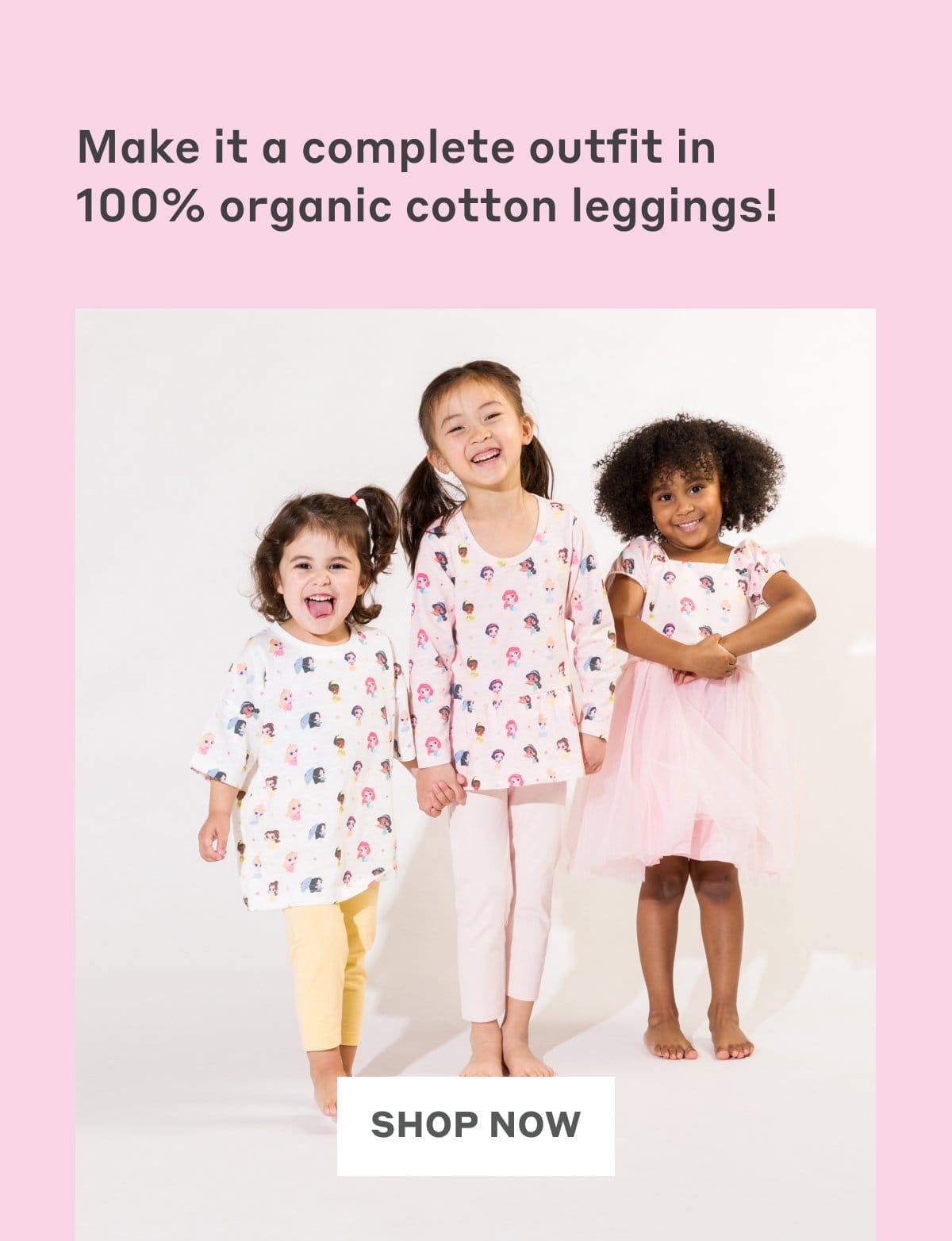 Make it a complete outfit in 100% organic cotton leggings!