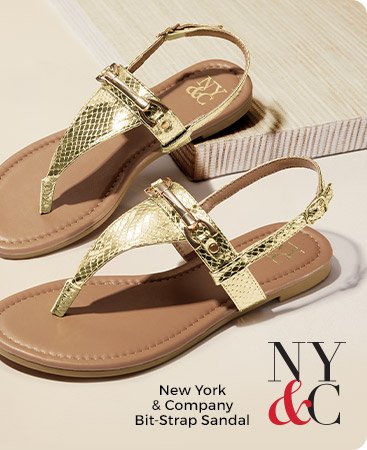 New York and Company Bit-Strap Sandal