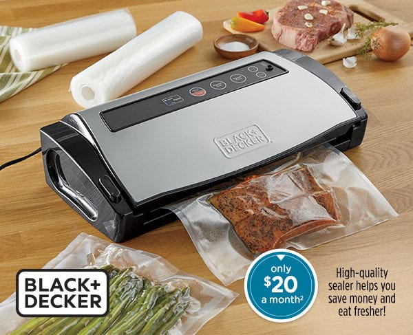 Black + Decker Premium Vacuum Sealer - only \\$20 a month